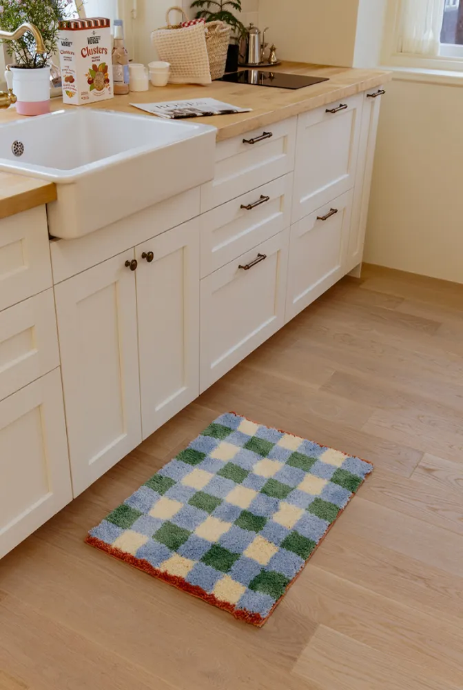 Grid thick woven foot mat - Grid
