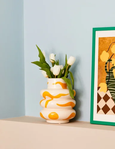 Orange vase