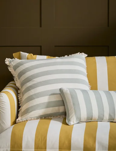 Sagebrush plaid square cushion