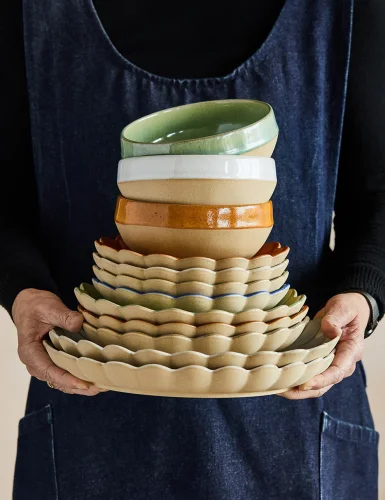 Marrakesh olive green side plate