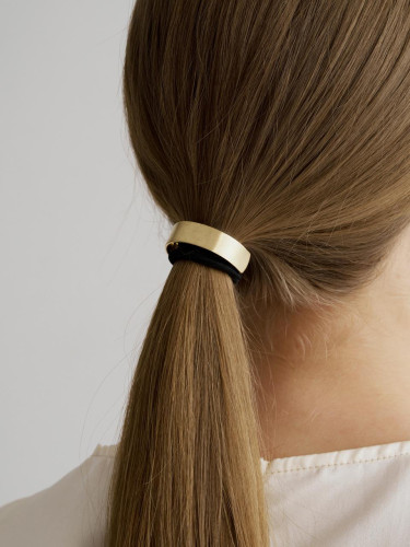 Slim Metal Square Ponytail Holder