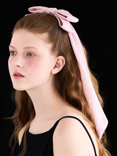 Long Ribbon Barrette Hair Clip