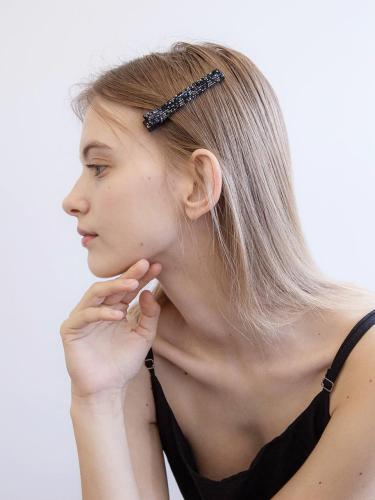 Austrian Crystal Embossed Texture Hair Clip