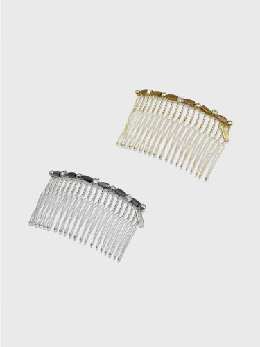 Leaf Crystal Comb Clip