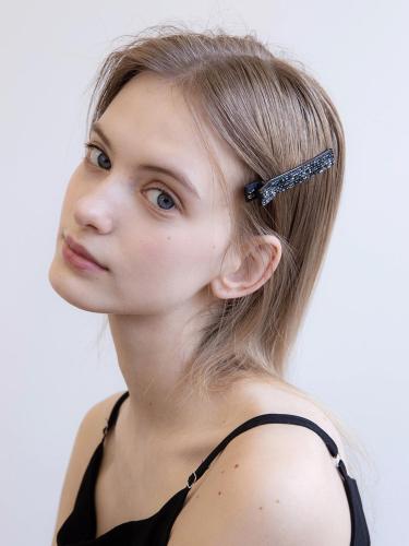Austrian Crystal Embossed Texture Hair Clip