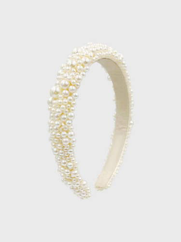 Pearl handmade volumizing headband