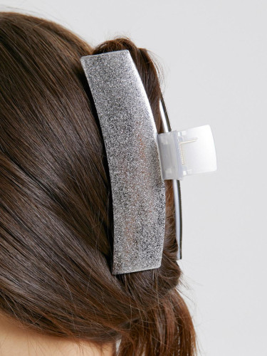 Glitter Metal Square Hair Clip