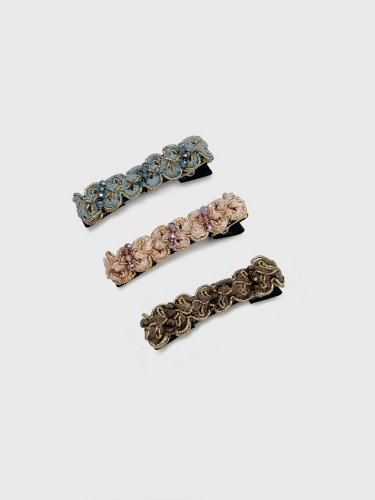 Elegant Handcrafted Beaded Side Hair Clip
