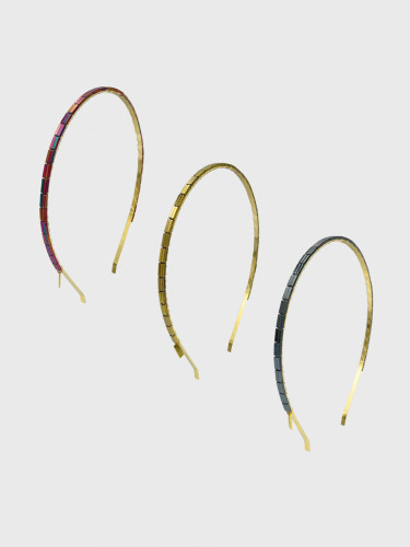 Hematite Metallic Stick Hair Band
