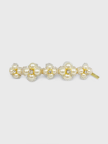 Beaded Pearl Handcrafted Daisy Pin