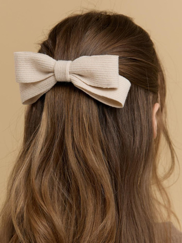 Cozy Knit Ribbon Automatic Hair Pin
