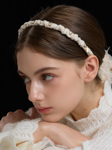 Crystal Pearl Lightweight Knit Headband