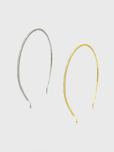 Cubic Logo Slim Banding Hair Band