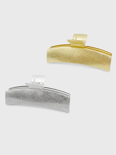 Glitter Metal Square Hair Clip