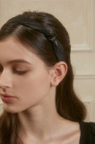 Pleated Crystal Glossy Headband