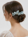 Peony Ribbon Silk-like Automatic Pin