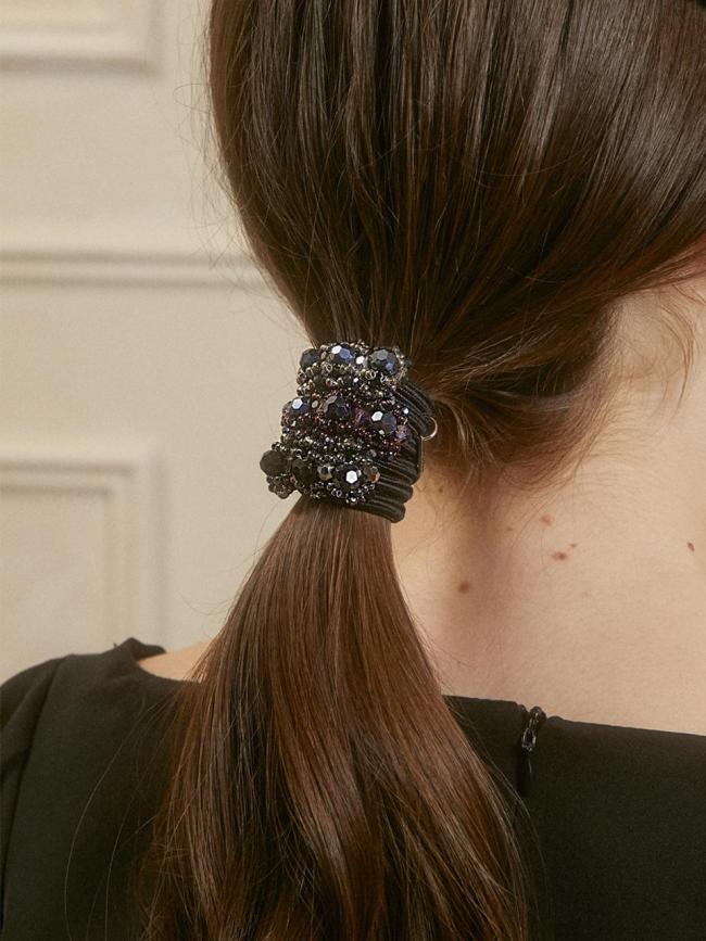 Crystal Beaded Elegant Ponytail