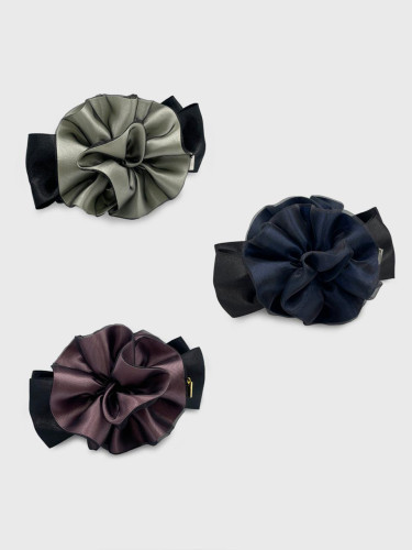 Floral Sheer Layered Banana Pin