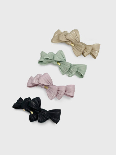 Peony Ribbon Silk-like Automatic Pin