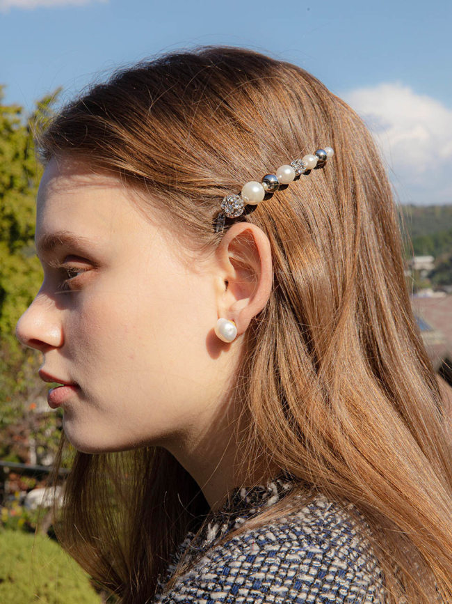 Crystal Pearl Hairpin