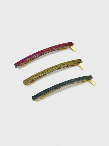 Hematite Long Stick Automatic Hair Pin