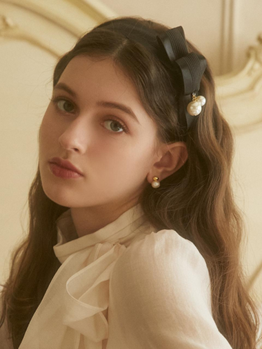 Flap Ribbon Pearl Hairband