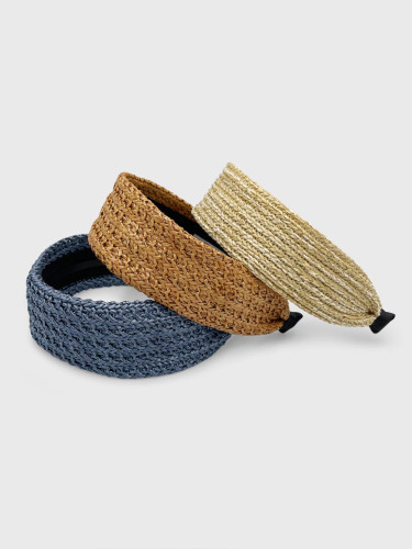 Rattan Wide Natural Hairband