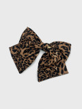 Leopard Print Ribbon Automatic Pin