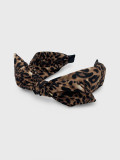 Leopard Print Wide Ribbon Hairband