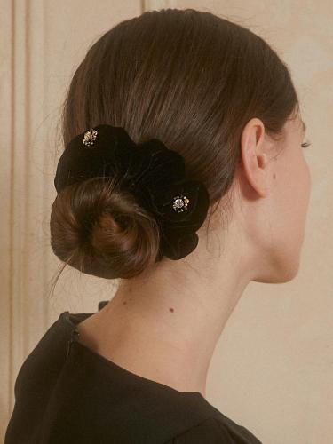 Crystal Velvet Premium Scrunchie