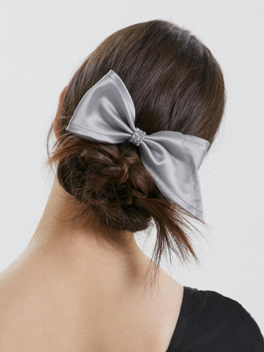 Austrian Crystal Asymmetric Metallic Ribbon Pin