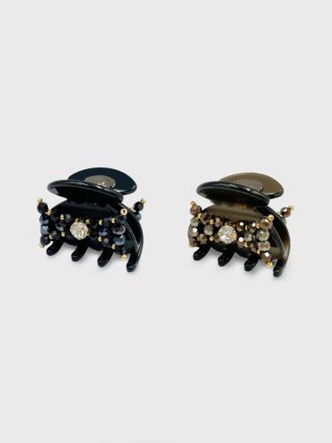 Ribbon Beaded Mini Hair Clip