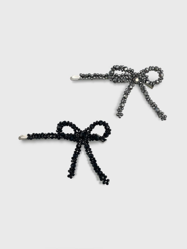 Laurent Beads Ribbon Hair Pin