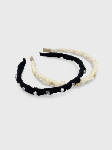 Crystal Pearl Lightweight Knit Headband
