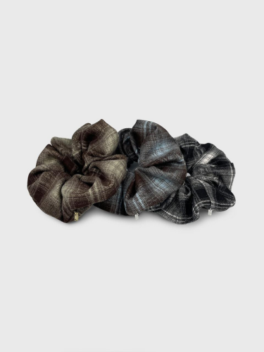 Mild Check Casual Scrunchie