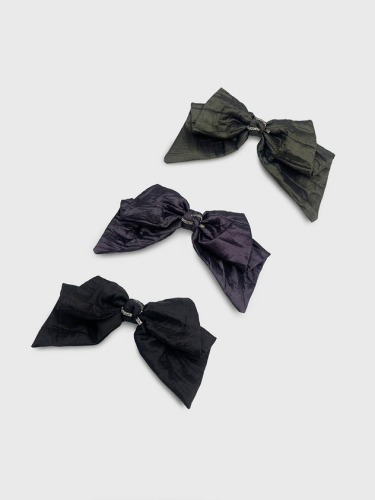 Austrian Crystal Pleated Ribbon Pin