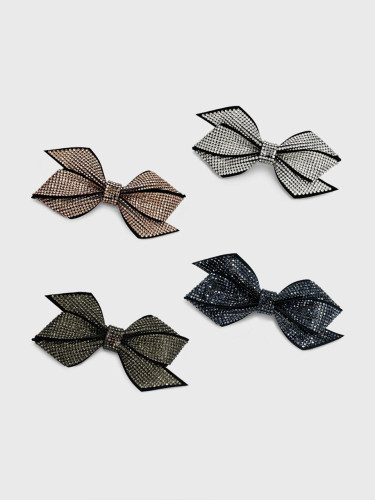 Crystal Ribbon Automatic Pin