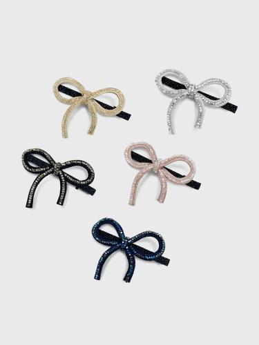 Austrian Crystal Ribbon Side Hair Clip