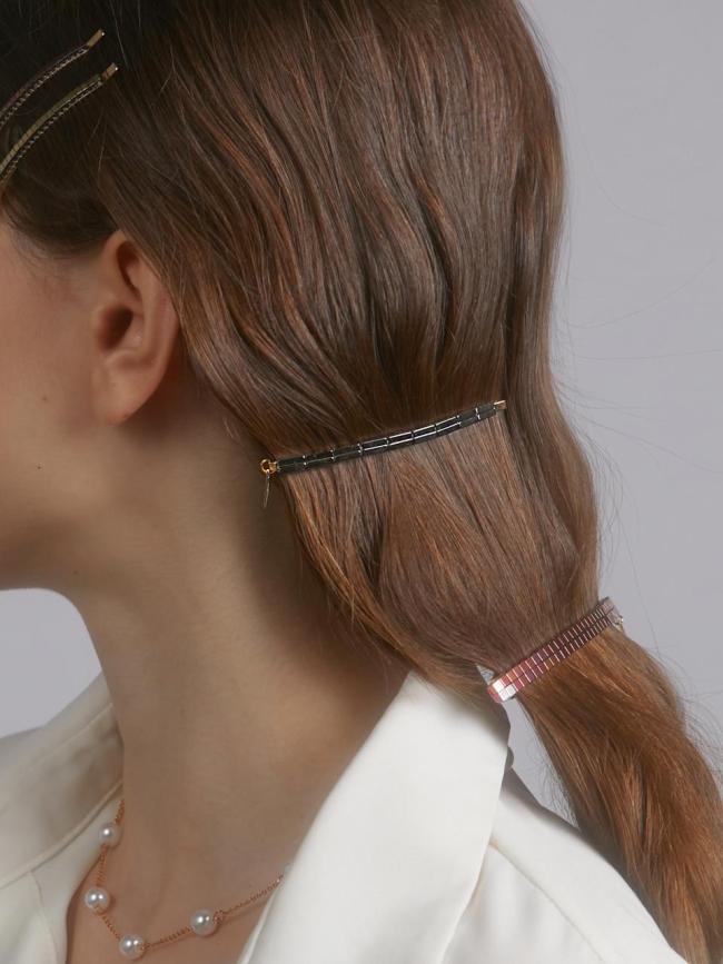 Hematite Metallic Elegant Stick Hair Pin