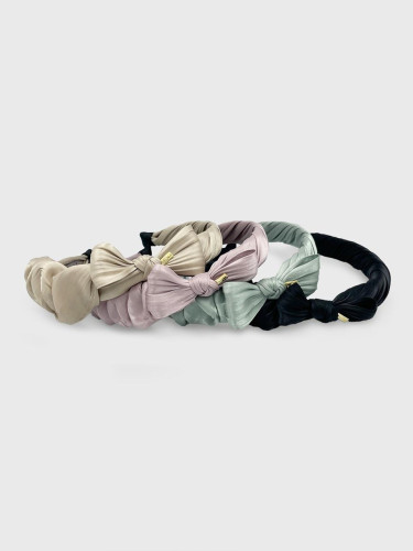 Peony Silk-like Unbalanced Ribbon Hairband