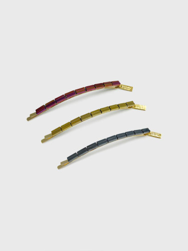 Hematite Metallic Elegant Stick Hair Pin