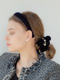 Pearl Velvet Scrunchie  Pearl Velvet