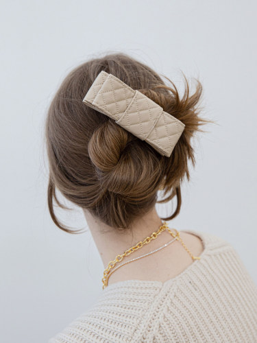 Quilted Square Ribbon Hairpin
