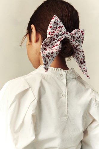 Haarstrik van katoenen mousseline