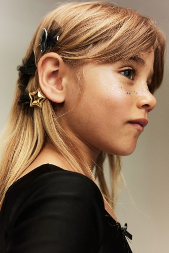 Set van 4 haarclips(Zwart/Halloween )