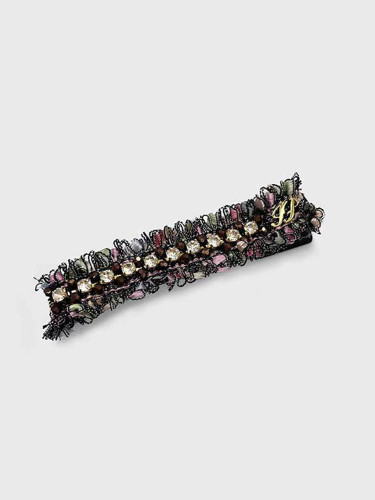 Hairy Crystal Hair Clips
