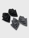 Satin Austrian Crystal Ribbon Pin