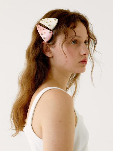 Austrian Crystal Triangle Automatic Hair Pin