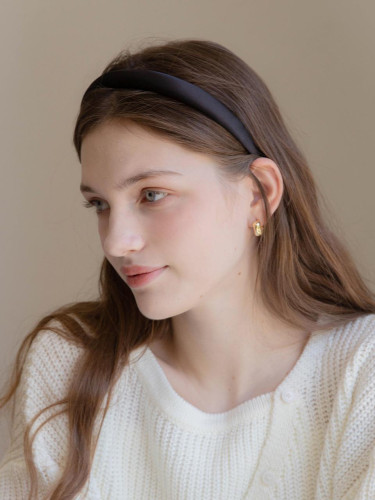 Satin Gold Logo 2cm Width Headband