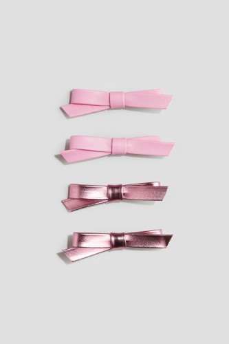 Set van 4 haarclips(Roze)